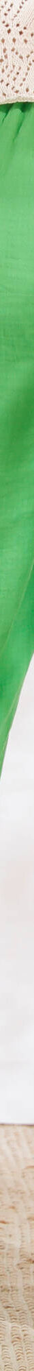 Pantalon large droit, gaze de coton (vert) Pantalon large droit, gaze de coton (vert)
